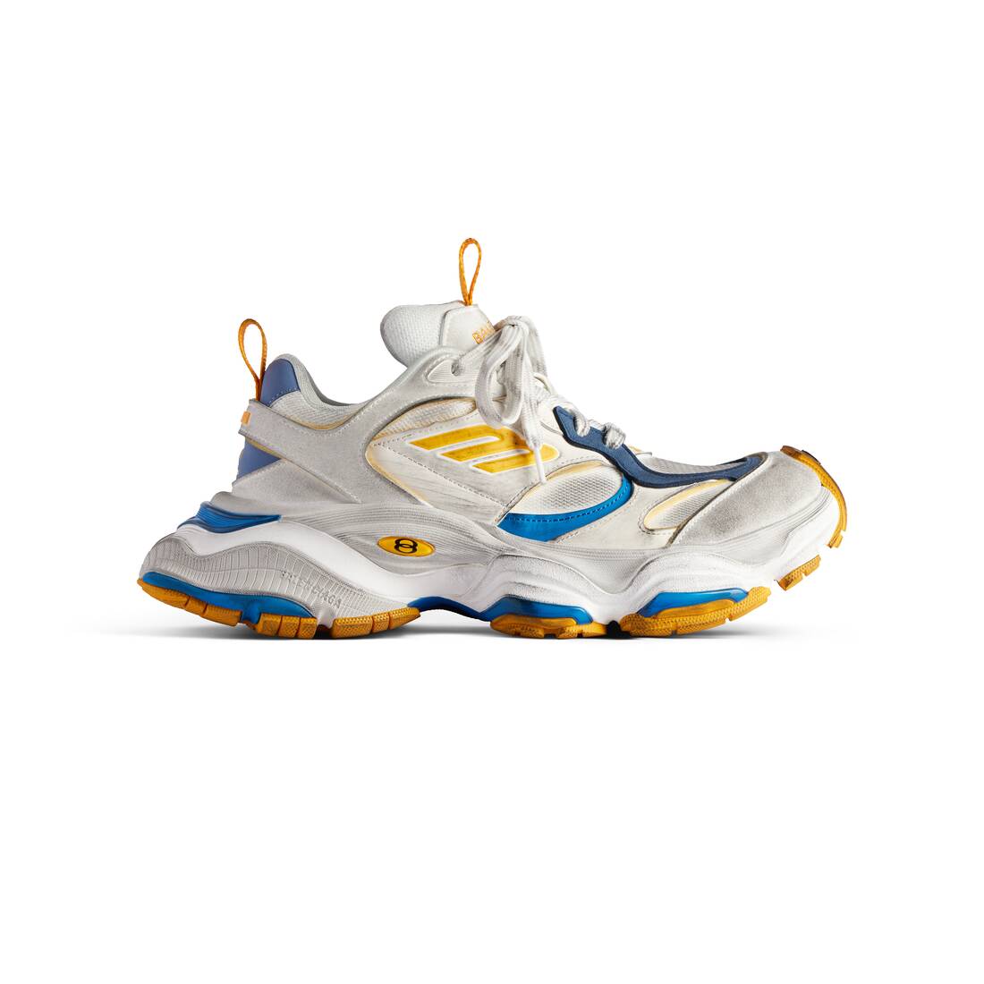 Men’s Cargo Sneaker  in White/grey/orange/blue - Image 1